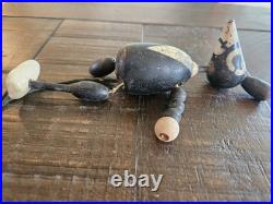 Ignatz Mouse ca. 1930's Wooden Jointed Toy Figure 5.5 LOT OF 2 Krazy Cat Mickey