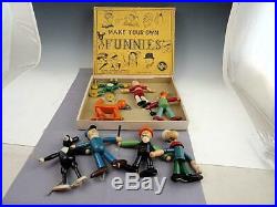 JAYMAR SPECIALTY CO. Make Your Own Funnies Jointed Wooden Figures