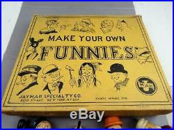 JAYMAR SPECIALTY CO. Make Your Own Funnies Jointed Wooden Figures