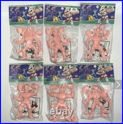 Japan 80s Popy Bandai Saint Seiya Rubber Eraser Vinyl Soft Figure Set 6