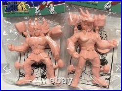 Japan 80s Popy Bandai Saint Seiya Rubber Eraser Vinyl Soft Figure Set 6