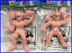 Japan 80s Popy Bandai Saint Seiya Rubber Eraser Vinyl Soft Figure Set 6