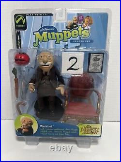 Jim Henson's Muppets Waldorf and Statler NEW SEALED Lot of 2 Series 6 2003 VTG