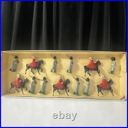 Johillco Hollow-Cast Lead Life Guards Toy Soldiers 13 Figures Box (No Lid)
