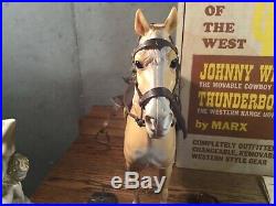 Johnny West And Thunderbolt Boxed Set Marx Toys Rare Vintage Figure