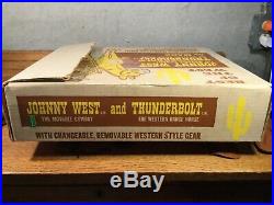 Johnny West And Thunderbolt Boxed Set Marx Toys Rare Vintage Figure