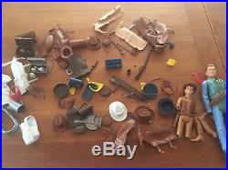 Johnny West Lots of Accessories and 2 figures for parts
