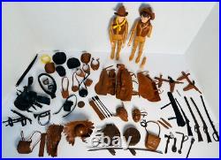 Johnny West Louis Marx Toy Lot of Action Figures & Accessories 1960's Vintage