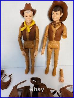 Johnny West Louis Marx Toy Lot of Action Figures & Accessories 1960's Vintage