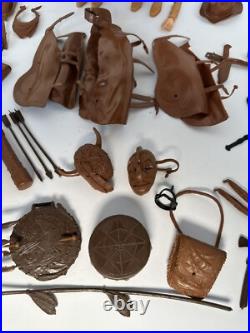 Johnny West Louis Marx Toy Lot of Action Figures & Accessories 1960's Vintage