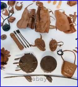 Johnny West Louis Marx Toy Lot of Action Figures & Accessories 1960's Vintage
