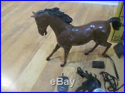 Johnny West Marx Toys Vintage Figure Horse Accessories Ranch LOT