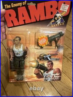 K24i0036 SERGEANT HAVOC MOC MINT ON SEALED CARD RAMBO VINTAGE 1986 COLECO FIGURE