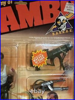 K24i0036 SERGEANT HAVOC MOC MINT ON SEALED CARD RAMBO VINTAGE 1986 COLECO FIGURE