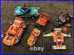 Kenner M. A. S. K. Vintage Toys Lot. 13 vehicles and 20 figures with helmets