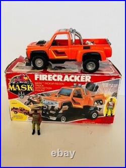 Kenner Mask vtg action figure toy M. A. S. K. Firecracker Hondo Maclean Truck Box
