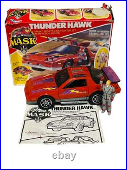 Kenner Mask vtg action figure toy M. A. S. K. Thunderhawk car Matt Trakker Box red