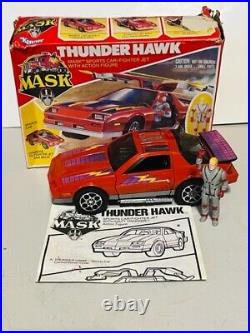 Kenner Mask vtg action figure toy M. A. S. K. Thunderhawk car Matt Trakker Box red