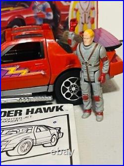 Kenner Mask vtg action figure toy M. A. S. K. Thunderhawk car Matt Trakker Box red