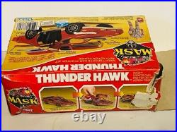 Kenner Mask vtg action figure toy M. A. S. K. Thunderhawk car Matt Trakker Box red