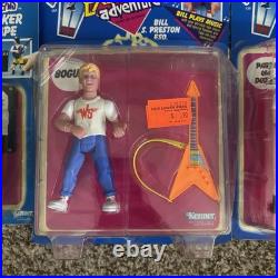 Kenner Vintage 1991 Bill & Ted Set Bill & Ted + Guitar Speaker Cassette Boxed