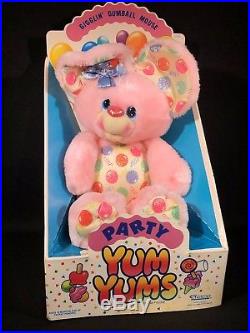 Kenner Vintage Party Yum Yums Gigglin' Gumball Mouse Plush Figure BOXED