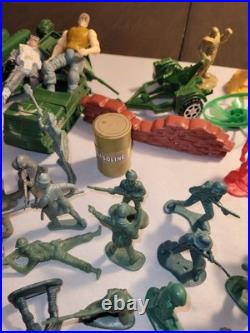 LARGE LOT OF VINTAGE GREENBRIAR ARMY MEN and DISNEY PIXAR and MARVEL FIGURINES
