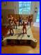 LJN WWF Sling Em Fling Em Wrestling Ring with 6 Wrestlers WWE Vintage 1980s Rare