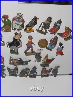 LOT 1930s X42 BRITAINS LEAD FIGURES CADBURY COCO CUB COCOCUBS & JONATHAN & PIN