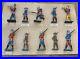 LOT OF 10 VINTAGE LEAD SOLDIER TOY FIGURES Fully Painted Excellent Condition