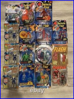 LOT OF 15 Vintage Marvel Fantastic Four Action Figures Toy BIZ + FLASH/DDEVIL