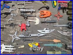 LOT OF 90 Vintage Action Figure STAR WARS, GI Guns Missiles Weapons 80s 90s Toy