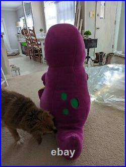 LYONS 4' Plush BARNEY The Purple Dinosaur 1992 Vintage Jumbo Stuffed Toy
