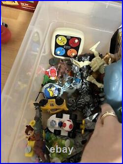 Large Bin Of Vintage & New Toys & Action Figures Sold Together FREE SHIPPING