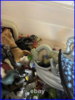 Large Bin Of Vintage & New Toys & Action Figures Sold Together FREE SHIPPING