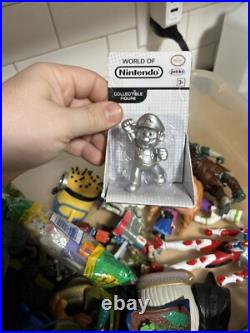 Large Bin Of Vintage & New Toys & Action Figures Sold Together FREE SHIPPING