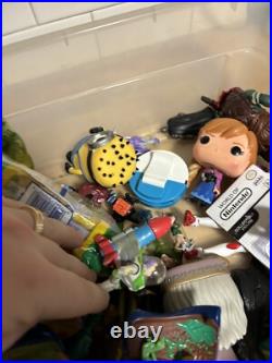 Large Bin Of Vintage & New Toys & Action Figures Sold Together FREE SHIPPING