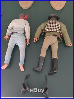 Large Lone Ranger Action Figure and Accessories Lot dated 1973 from Gabriel LTD