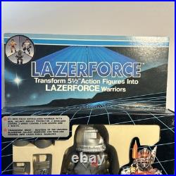 Lazerforce Warriors. Vintage 80s Toy. Sungold Hong Kong Figure MIB. MOTU KO Gray