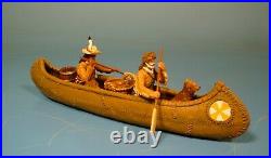 Lineol/Elastolin Wild West Trapper With Canoe 2 13/16in Series = 1 24