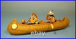 Lineol/Elastolin Wild West Trapper With Canoe 2 13/16in Series = 1 24