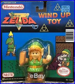 Link from Legend Of Zelda Nintendo NES 1989 Wind-up Vintage Toy Figure Rare NEW