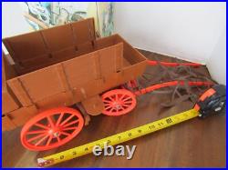Lone Ranger Prairie Wagon 4 In 1 Gabriel 1975 with box, Not Complete Vintage