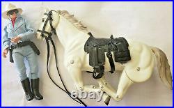 Lone Ranger and Silver Action Figures-Gabriel mid 1970's