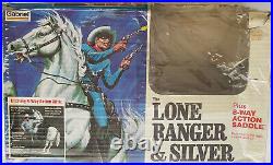 Lone Ranger and Silver Action Figures-Gabriel mid 1970's