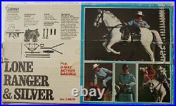 Lone Ranger and Silver Action Figures-Gabriel mid 1970's