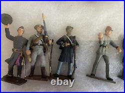 Lot Of 19 Vintage Lead Toy Soldier Figures Mixed Infantry US Civil War European