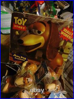 Lot Of 22 Vintage Toy Story Slinky Dog Key Chains New With Display Excellent