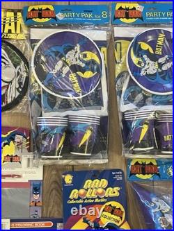 Lot Of 30 VTG Batman Joker Watches Keychains Toys Puzzles Birthday Decorations