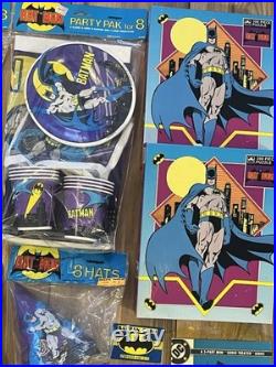 Lot Of 30 VTG Batman Joker Watches Keychains Toys Puzzles Birthday Decorations